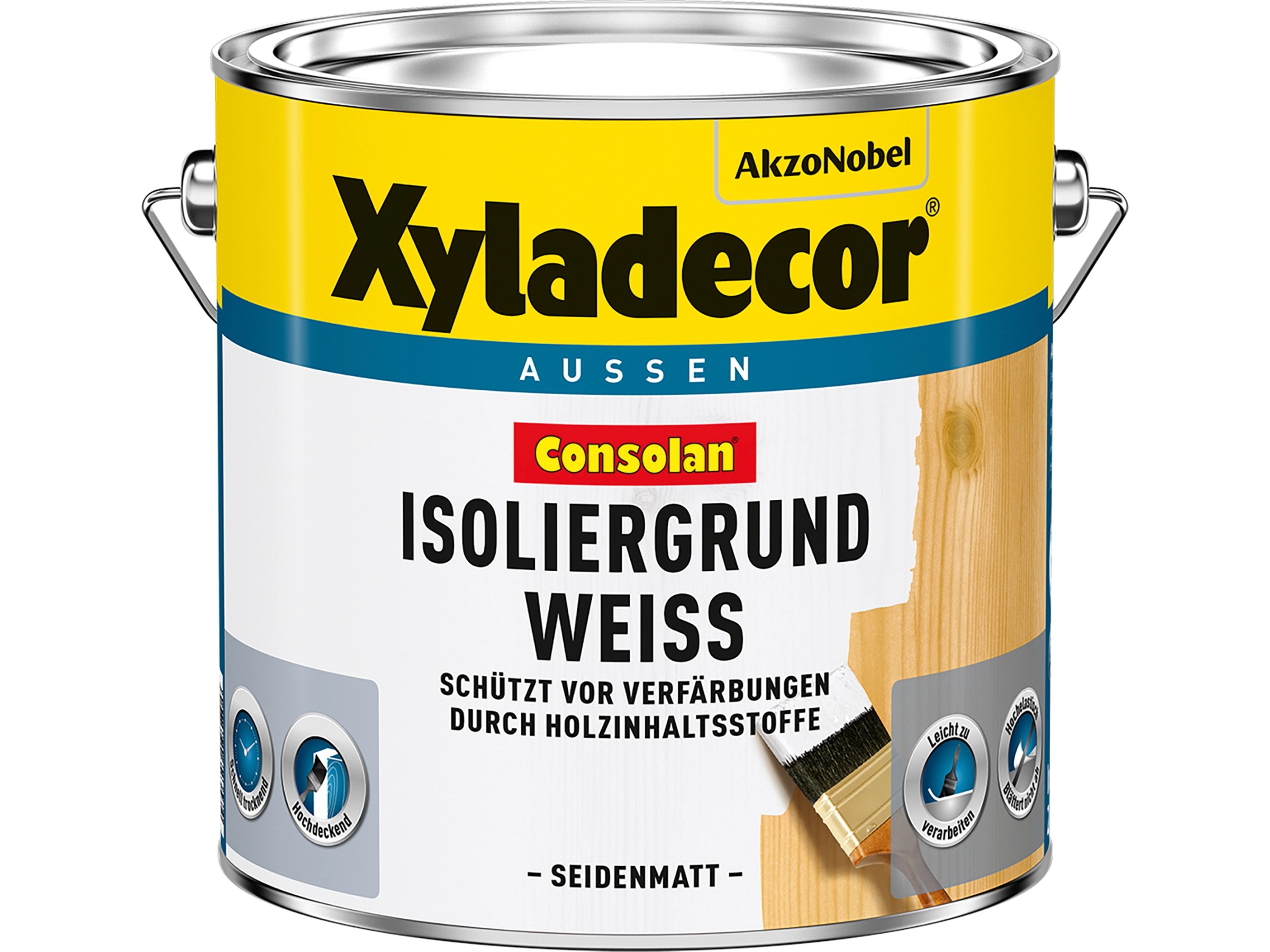 Consolan Isoliergrund Weiß – Holzschutz Für Helle Außenanstriche, 750 Ml