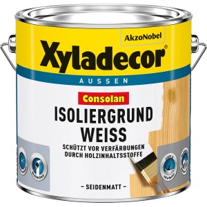 Dose Xyladecor Consolan Isoliergrund Weiß, seidenmatt, für Holz im Außenbereich.