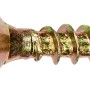 Gelb verzinkte Spanplattenschraube 3x12 mm mit TX-Antrieb und Senkkopf, 25 Stück.