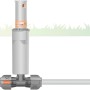 Gardena T-Stück mit Versenkregner im Sprinkler-System für Gartenbewässerung.