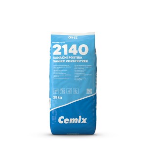 Cemix Sanier 2740 Vorspritzer, 25 kg Sack Sanierputz für feuchte Wände.