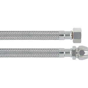 LUX Flex-Armaturen-Verbindungsschlauch, 1000 mm lang, mit G 3/8 und 10 mm Anschluss.