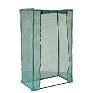 Kleines, halbtransparentes Gewächshaus mit Reißverschluss-Öffnung, 150x95x50 cm.