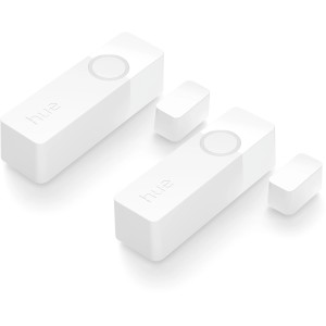 2er-Pack Philips Hue Secure Kontaktsensoren in Weiß für die Kamera- & Videoüberwachung.
