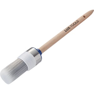 LUX Ringpinsel Lack Gr. 8 mit Holzgriff und Kunstborsten für präzises Lackieren.