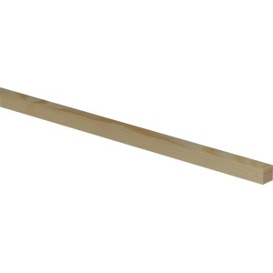 Fichte Flachleiste, 13x13x1000 mm, ideal für Bastelarbeiten und Innenausbau.