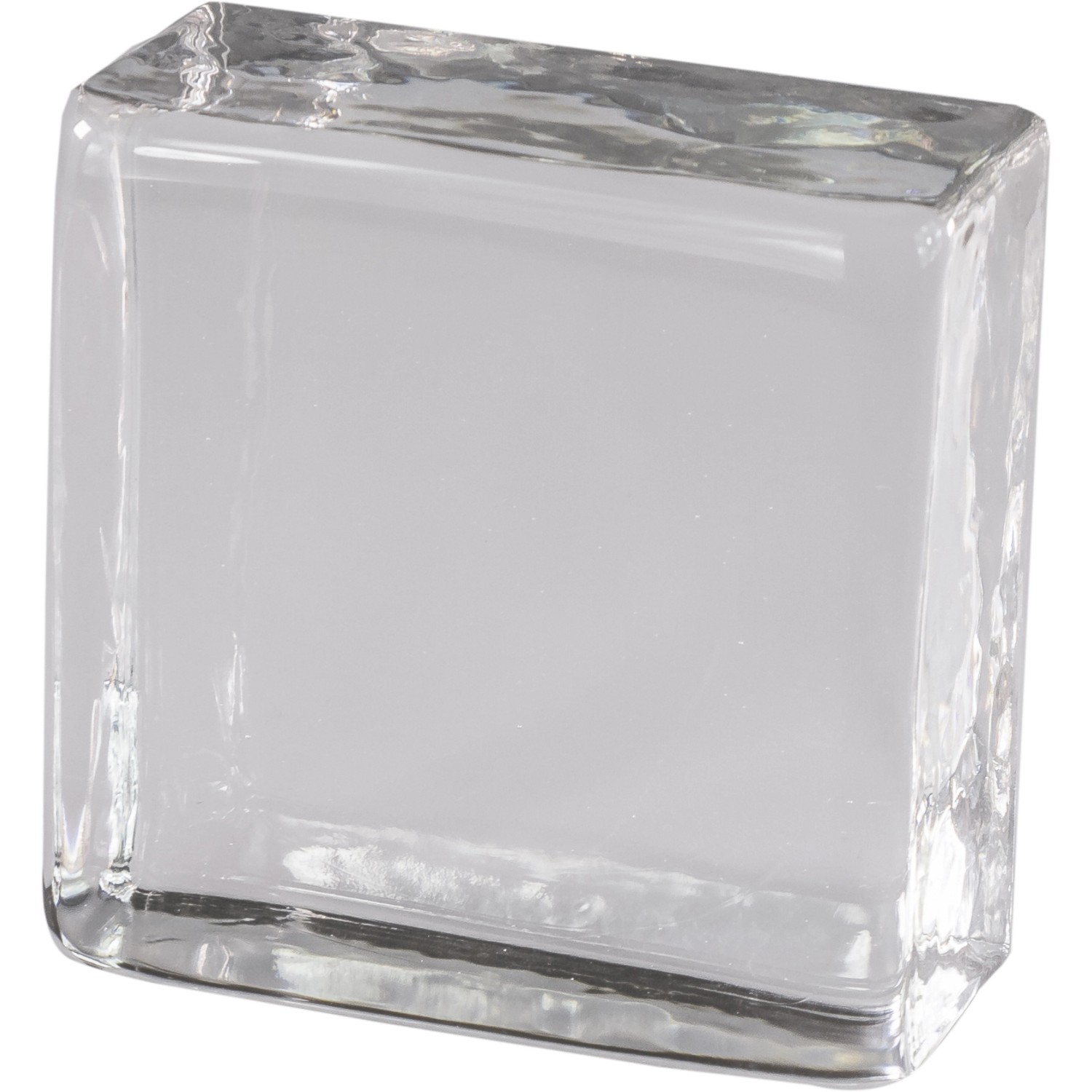 Glasbaustein Crystal Collection, 1-seitig satiniert, 10x10x5 cm, für Innen- und Außenbereich.