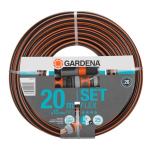 Comfort Flex Schlauch 13 mm (1/2") 20 m mit Systemteilen und Spritze