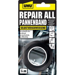 UHU Repair All Pannenband, 5m Rolle selbstverschweißendes Klebeband für Reparaturen.