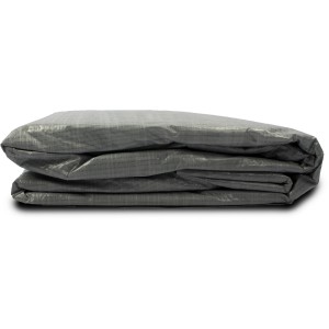 Graue Exit Pool-Bodenplane, gefaltet, geeignet für Pools 540x250 cm als Bodenschutzmatte.