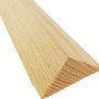 Dreikantleiste aus Kiefernholz, 18x18x900 mm, für vielseitige Anwendungen im Innenausbau.