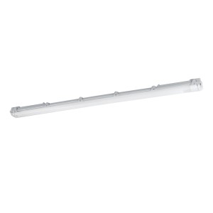 Graue Eglo LED-Wannenleuchte Expert Basic, 2-flammig, 126 cm, für Feuchträume.