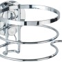 Wenko Turbo-Loc Haartrocknerhalter aus glänzendem Edelstahl mit Kabelhalter.