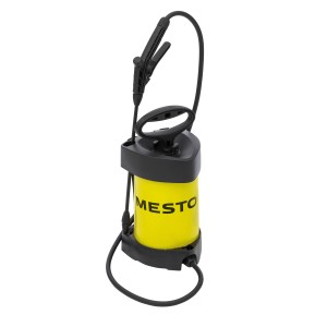 Gelbes Mesto Flori 3230R Drucksprühgerät mit 3 l und 3 bar für Garten und Pflanzenpflege.