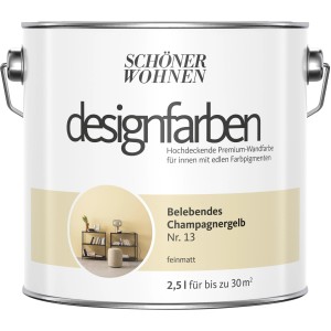 Dose Schöner Wohnen Designfarbe Belebendes Champagnercreme, matte Wandfarbe für Innenräume.