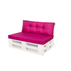 Setgarden Palettenkissen-Set, Rose: Sitz- und Rückenkissen für Palettenmöbel, 120x60/120x40 cm.
