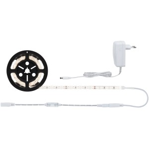 Paulmann LED-Power Strip Set, 1,5m, 17W, mit Trafo, Dimmregler und aufgerollter LED Leiste.