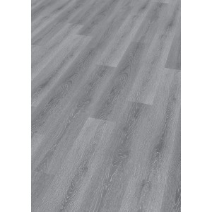 Click-Vinylboden Kellerwald Eiche, graue Holzoptik, für Feuchträume geeignet.