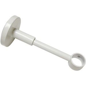 Gardinia Chicago Träger, geschlossen, weiß, 12 cm, für Stilgarnituren Ø 20 mm.