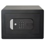 Schwarzer Yale Tresor Smart Safe mit Bluetooth und Tastenfeld für erhöhte Sicherheit.