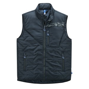 Schwarze Scheibler Steppweste Expansible Gr. S für Arbeitskleidung mit Reißverschluss und Taschen.