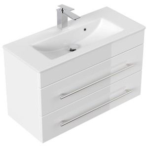 Posseik Waschplatz 80 cm Vela SlimLine Weiß 2-teilig