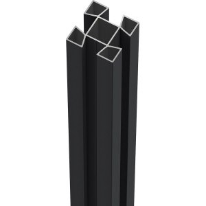 ZacAlu Aluminium-Zaunpfosten Anthrazit 7,3 cm x 7,3 cm x 240 cm