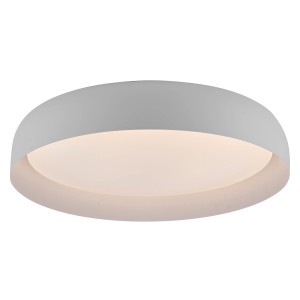 Weiße LED-Deckenleuchte Osko von Just Light, rund, dimmbar, 57 cm Durchmesser.