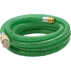 LUX Saugschlauch-Set mit Messinganschlüssen 25 mm (1") 7 m