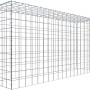 Gabiona Anbaukorb Typ 3, 100x200x50cm, Maschenweite 10x10cm, aus verzinktem Drahtgitter.
