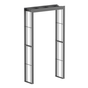 Eleo Rosenbogen Savona Pulverbeschichtet Anthrazit 230 cm x 124 cm x 37 cm