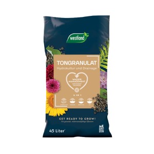 Sack Westland Tongranulat Blähton 45L für Hydrokultur und Drainage.