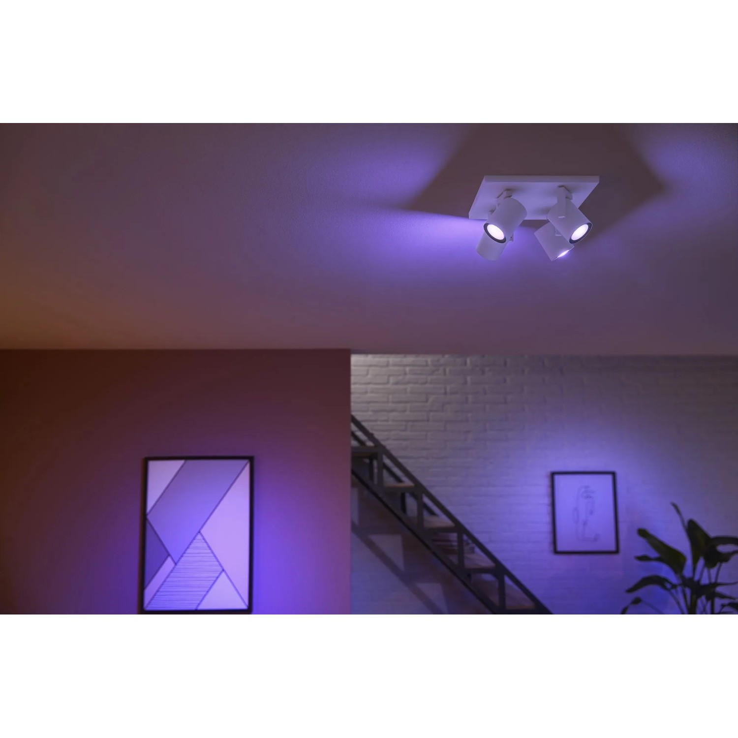 Philips Hue Smart-LED-Deckenleuchte Argenta White & Color Ambiance 4er Spot_6