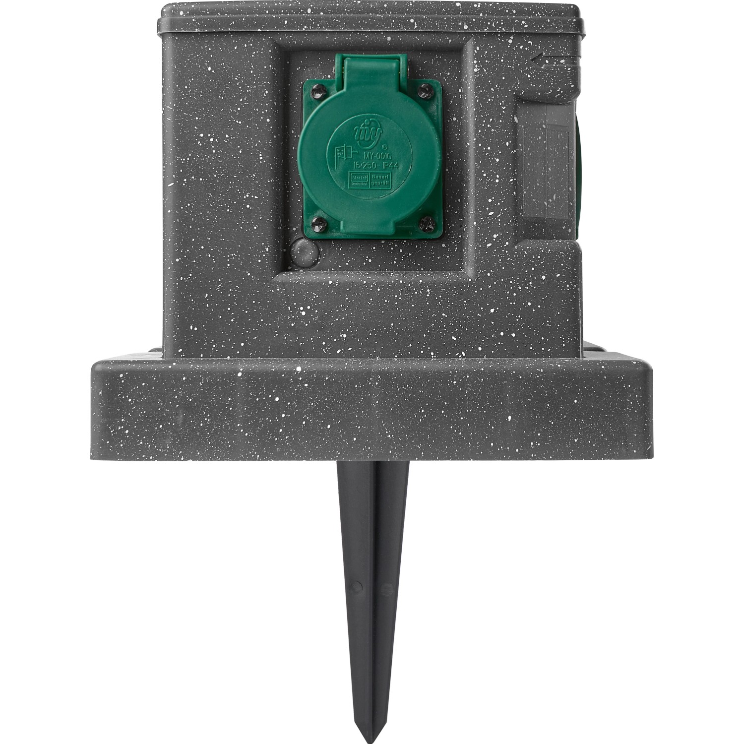 Gartensteckdose Steinoptik mit Schutzdeckel 4fach kaufen bei OBI