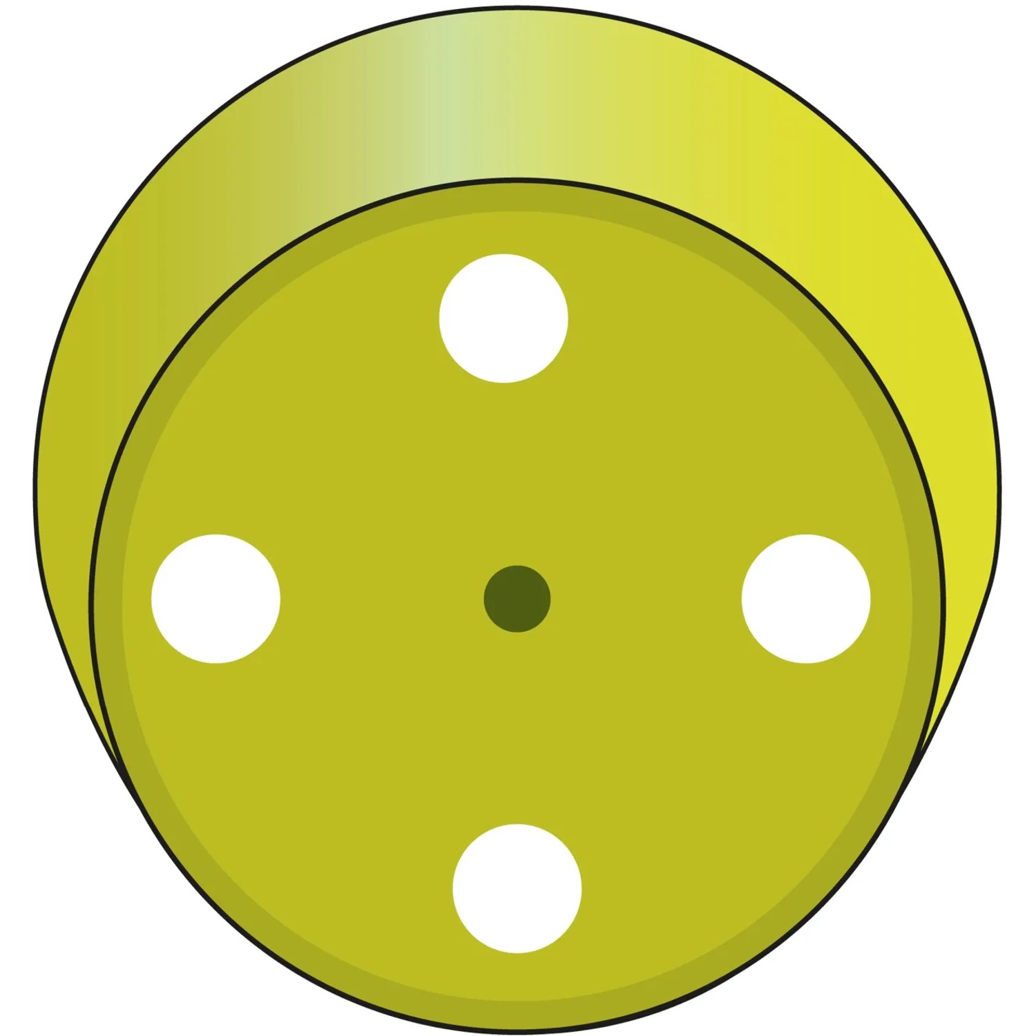 Wagner Topffüße, transparent, Ø 8mm, selbstklebend, 24er Set für Zubehör Pflanztöpfe.
