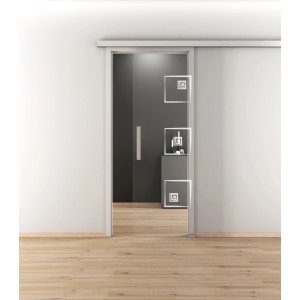 Novadoors Glasschiebetür Nova 587-1 Quadrate 93,5 cm x 205,8 cm ESG