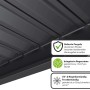 Weide Classic Pergola Aluminium Freistehend 3 X 6 M Anthrazit_6