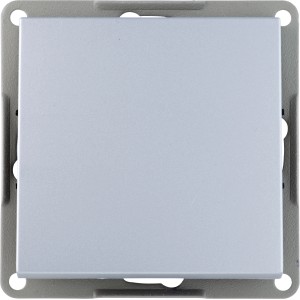 OBI Kreuzschalter Virgo, Silber, für die Unterputzmontage im Innenbereich.