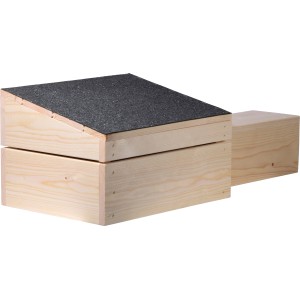 Dobar Igelhaus Bausatz aus Holz mit schwarzem Bitumendach, 74,5x29x24cm, FSC®-zertifiziert.