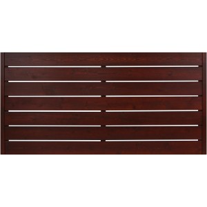 Sichtschutzzaunelement Faro Braun lackiert 90 cm x 180 cm