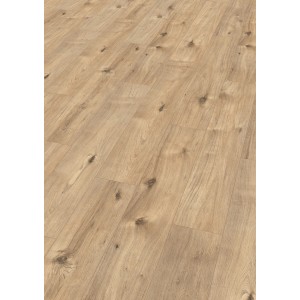Egger Laminatboden Achensee Eiche, helle Landhausdielen mit Holzstruktur.