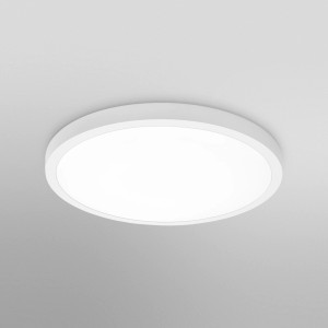 Weiße, runde Ledvance Smart+ WiFi Einbauleuchte Surface Downlight, Durchmesser 60 cm.