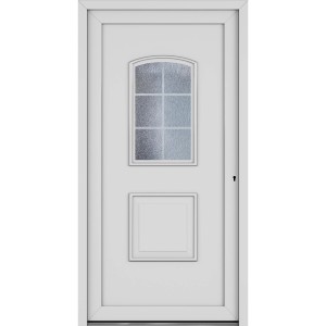 Roro Haustür OKE 1101 Kunststoff Weiß 100 cm x 200 cm DIN R