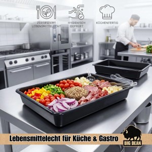 BigDean Wanne 54x40x8,8 Cm Lebensmittelecht Made In Europe Universalwanne 13 Liter