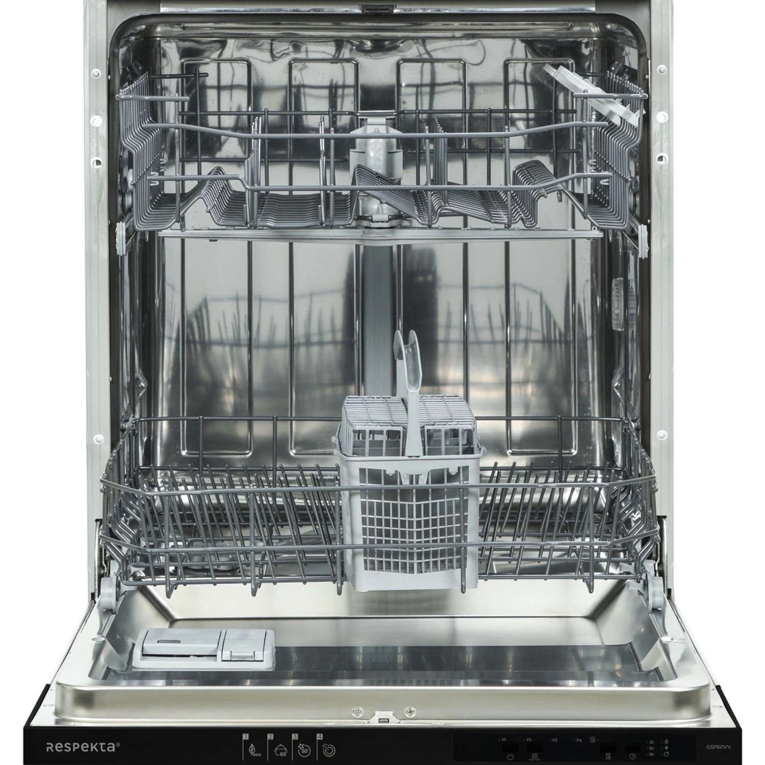 Innenansicht Respekta Geschirrspüler als Teil der Küchenzeile KB310WS