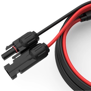 Ecoflow Solarkabel MC4 zu XT60i, schwarz-rot, für Solarpanel-Verbindung zu Akkus & Batterien.