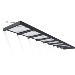 Palram - Canopia Vordach Sophia XL 8,5 m x 1,4 m Grau