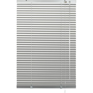 Gardinia Aluminium Jalousie, 160x175 cm, silberfarben. Sicht- und Sonnenschutz für Fenster.