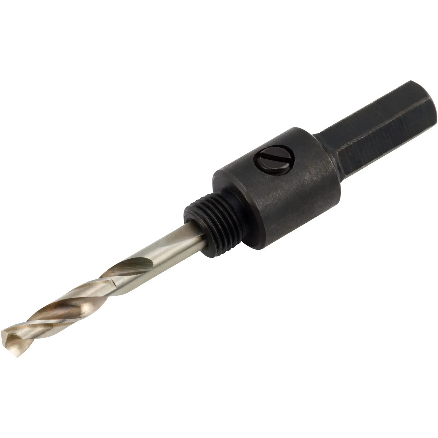 LUX Lochsägenadapter 19-29 mm mit Zentrierbohrer für sicheren Halt der Lochsäge.