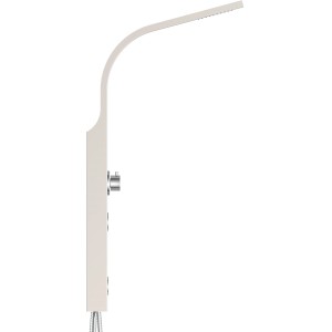 Schütte Duschpaneel Sansibar aus Edelstahl mit Kopf- und Handbrause.